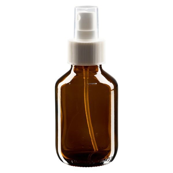 100ml lahvi&#269;ka na l&#233;ky hn&#283;d&#225;, s rozpra&#353;ova&#269;em s pumpi&#269;kou b&#237;l&#225; ApoGlas