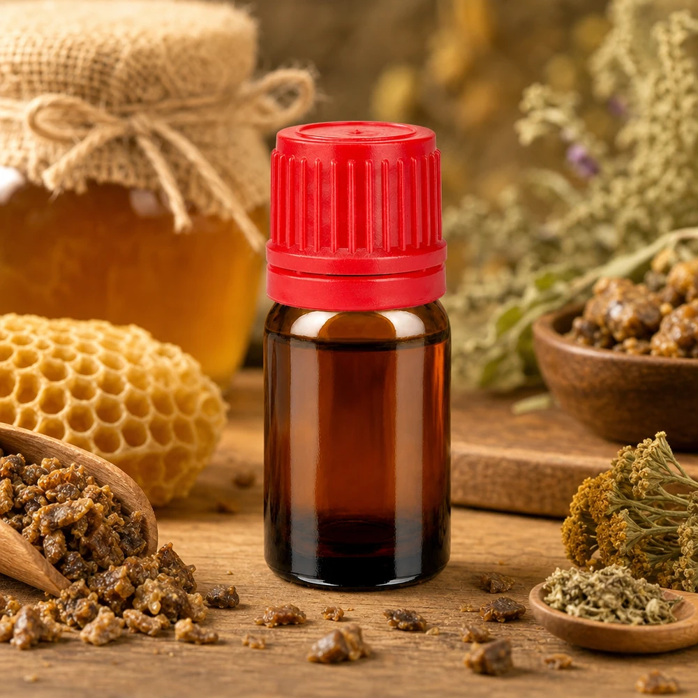 5ml lahvička 11mm šroubovací uzávěr červený uzávěr s ochranou proti manipulaci BrownLine UT18/5 5ml Miniatur Glasflasche mit rotem Originalitätsverschluss für Parfum und Essenzen
