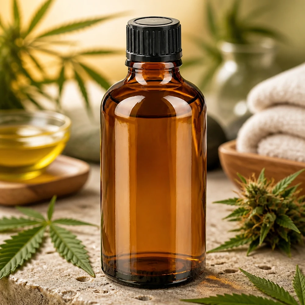 Premium 50ml BrownLine Glasflasche mit schwarzem SV-Verschluss für professionelle Verwendung