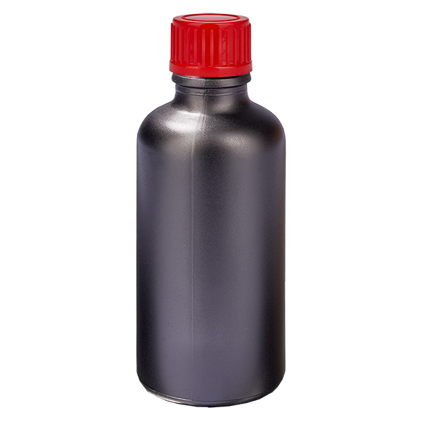 50ml láhev 11mm šroubovací uzávěr červená Standard BlackLine UT18/50 50ml láhev 11mm šroubovací uzávěr červená Standard BlackLine UT18/50