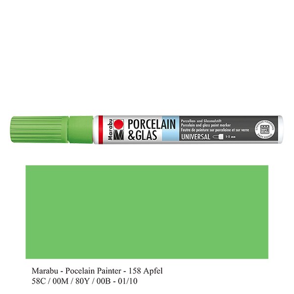 Pastelka jablko 1-2 mm na sklo/porcelán Pastelka jablko 1-2 mm na sklo/porcelán