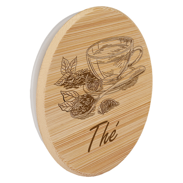Couvercle en bois "Thé" pour WECK RR100 Couvercle en bois "Thé" pour WECK RR100