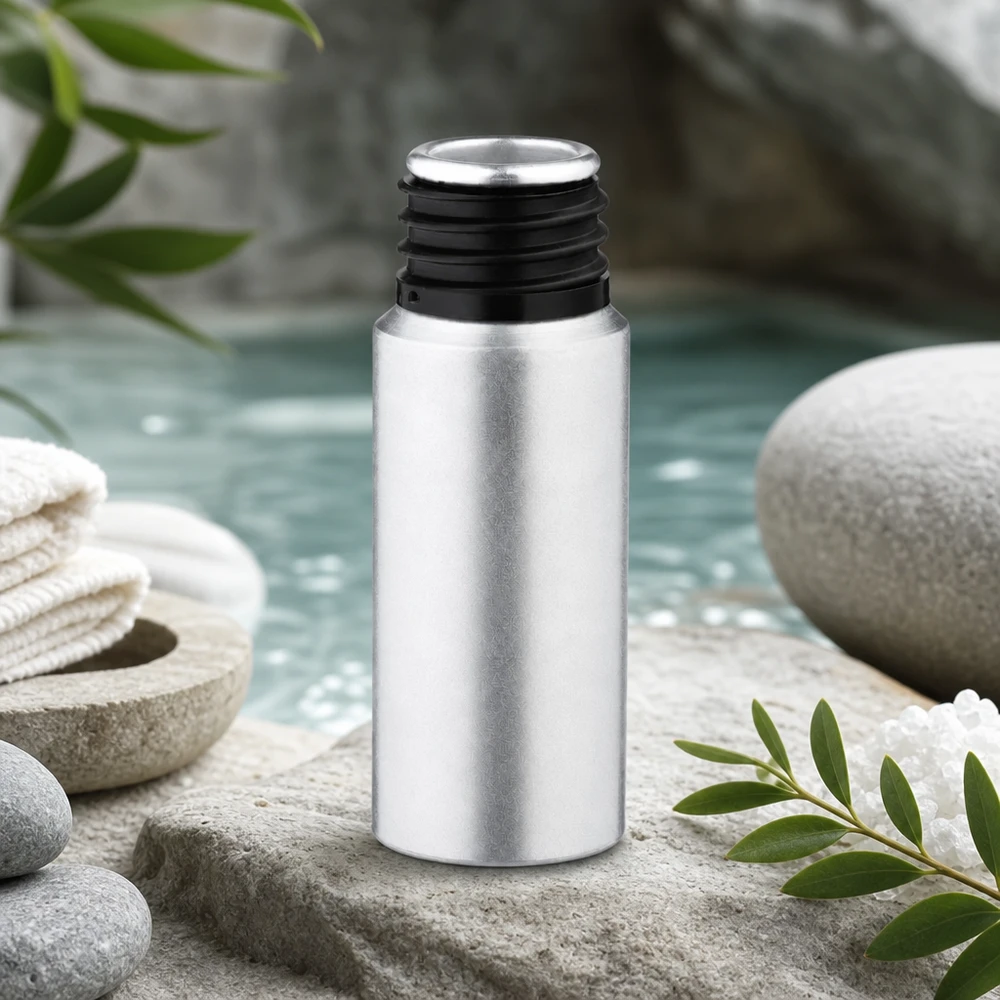 20ml mořená hliníková láhev s uzávěrem Leichte 20ml gebeizte Aluflasche mit optimaler Portionsgröße für Reise und Camping