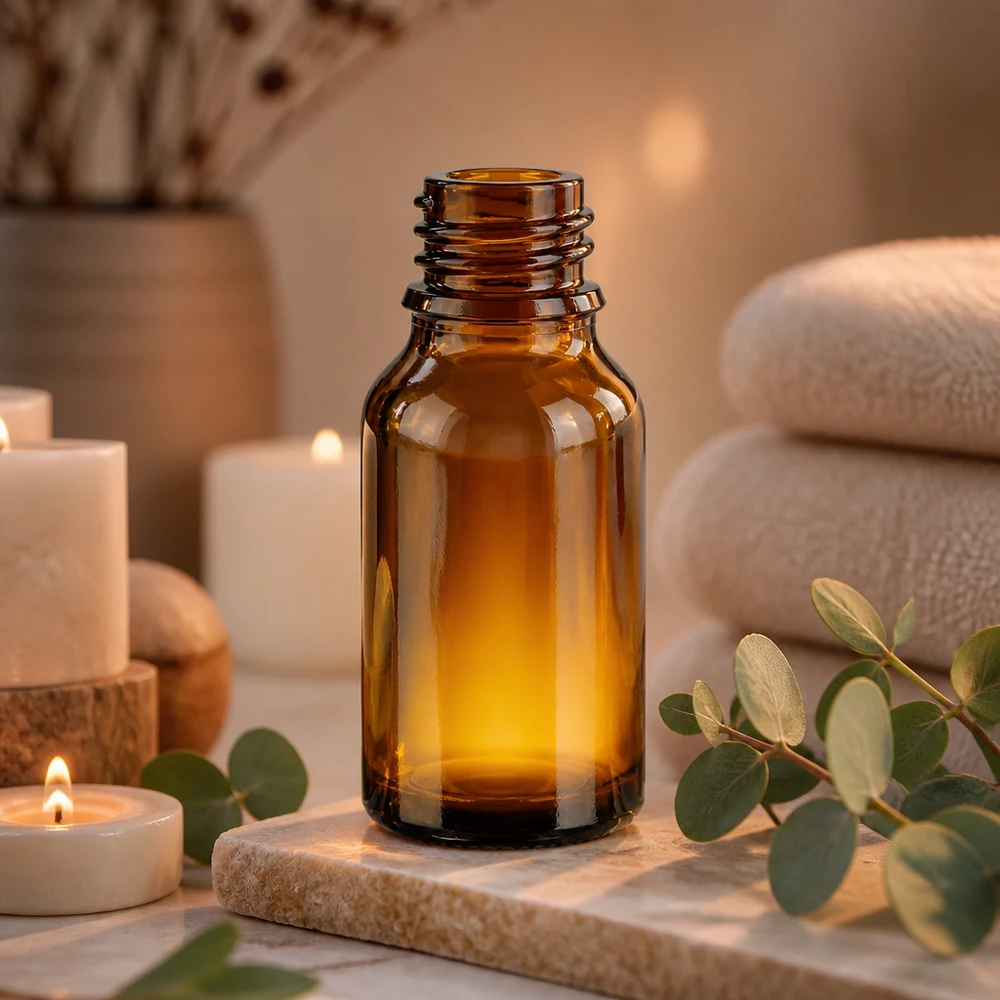 Premium 30ml braune Glasflasche hohe Form mit breiter Öffnung für einfaches Befüllen