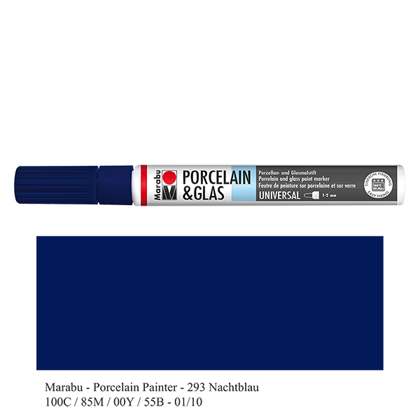 Pastelka půlnoční modrá 1-2mm na sklo/porcelán Pastelka půlnoční modrá 1-2mm na sklo/porcelán