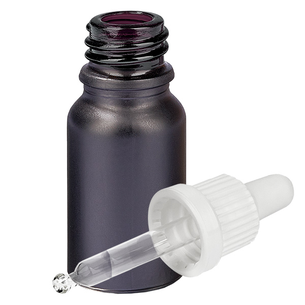 10ml pipetovací láhev bílá s tamper-evidentním uzávěrem BlackLine UT18/10 10ml pipetovací láhev bílá s tamper-evidentním uzávěrem BlackLine UT18/10