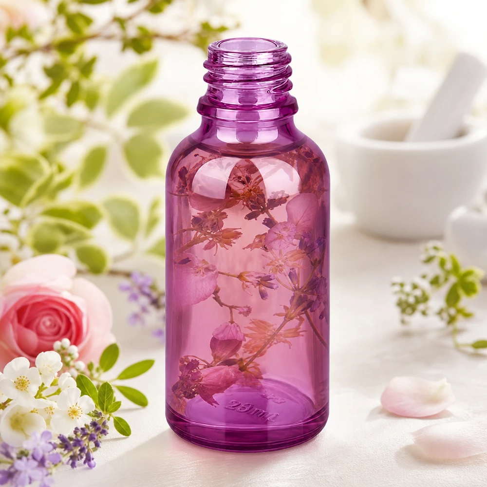 30ml lékárenská lahvička PurpleLine UT18/30 UNiTWIST se sklem. PurpleLine 30ml Apothekerglas mit matter Oberfläche und professionellem Design