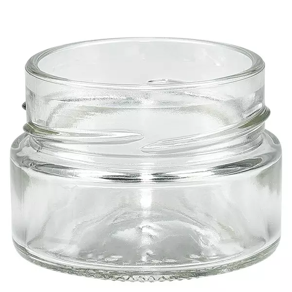 Skleněná dóza 80ml čirá, bez víčka, závit TO58deep Skleněná dóza 80ml čirá, bez víčka, závit TO58deep
