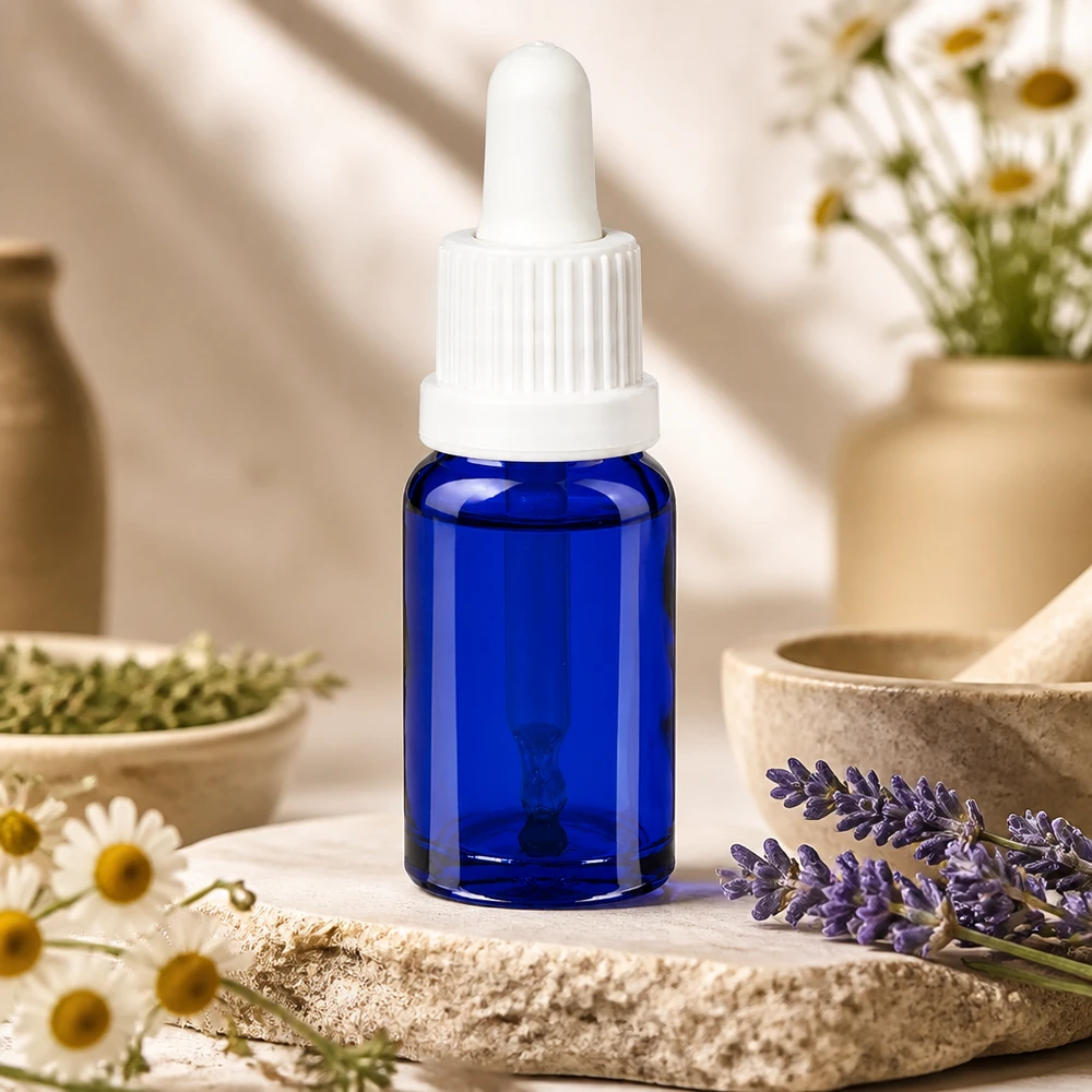 10ml pipetovací láhev bílá s uzávěrem proti neoprávněné manipulaci BlueLine UT18/10