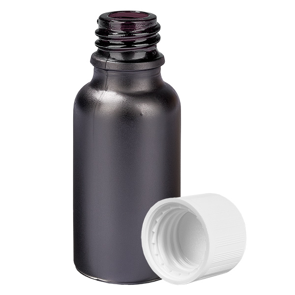 20ml lahvička 11mm šroubovací uzávěr bílý standardní uzávěr s ochranou proti manipulaci BlackLine UT18/20 20ml lahvička 11mm šroubovací uzávěr bílý standardní uzávěr s ochranou proti manipulaci BlackLine UT18/20