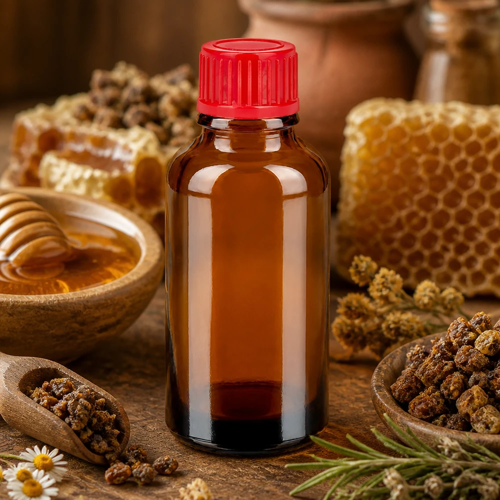 Traditionelle Apothekerflasche 30ml aus hochwertigem Braunglas mit dichtem Verschluss