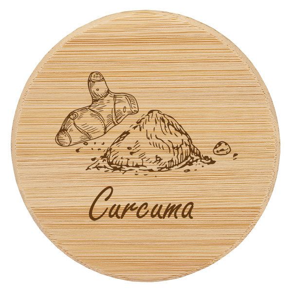 Couvercle en bois &quot;Curcuma&quot; pro WECK RR60