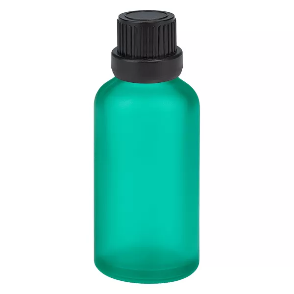 50ml láhev 11mm šroubovací uzávěr černý tamper evidentní uzávěr GreenLine UT18/50