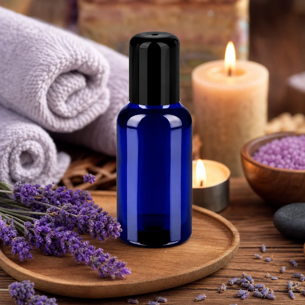 30ml roll-on lahvička černá standardní uzávěr BlueLine UT18/30 Professionelle 30ml Roll-On Flasche mit schwarzem Applikator STD BlueLine UT18/30 System