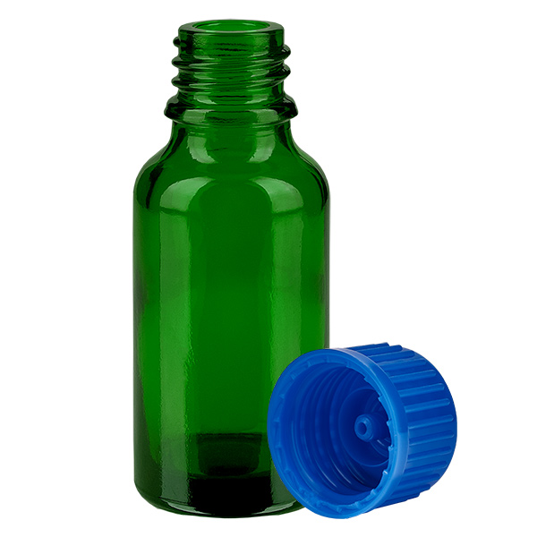 20ml lahvička 11mm šroubovací uzávěr modrá Standard GreenLine UT18/20 20ml lahvička 11mm šroubovací uzávěr modrá Standard GreenLine UT18/20