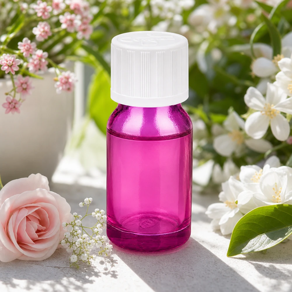 10ml lahvička s kapátkem 1,2 mm bílá standardní dětská pojistka PurpleLine.UT18/10 10ml Purpurfarbene Tropfflasche mit kindersicherem Deckel für sichere Aufbewahrung