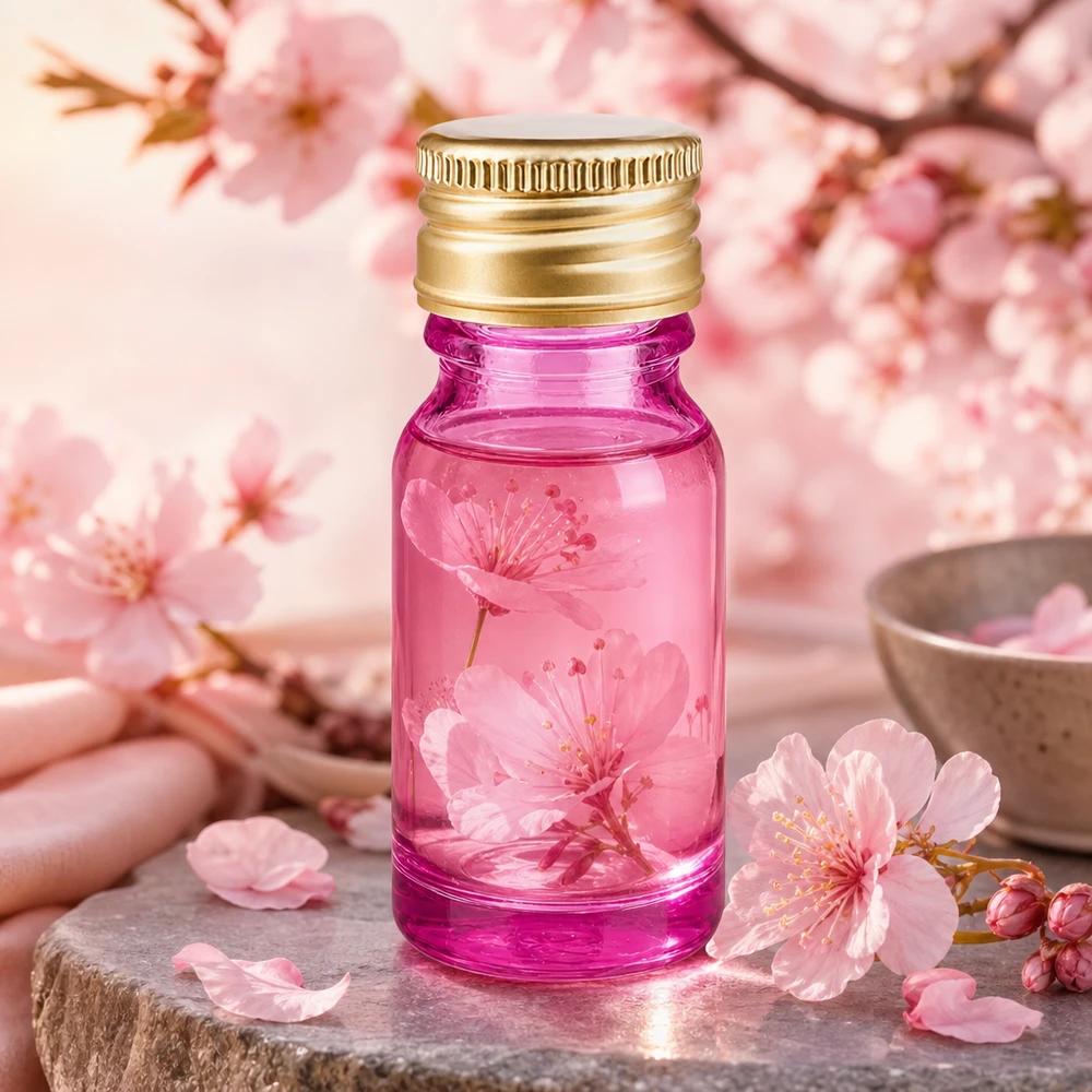 10ml Violette Glasflasche mit UV-Schutz und hochwertigem Gold-Aluminium Verschluss für Naturkosmetik