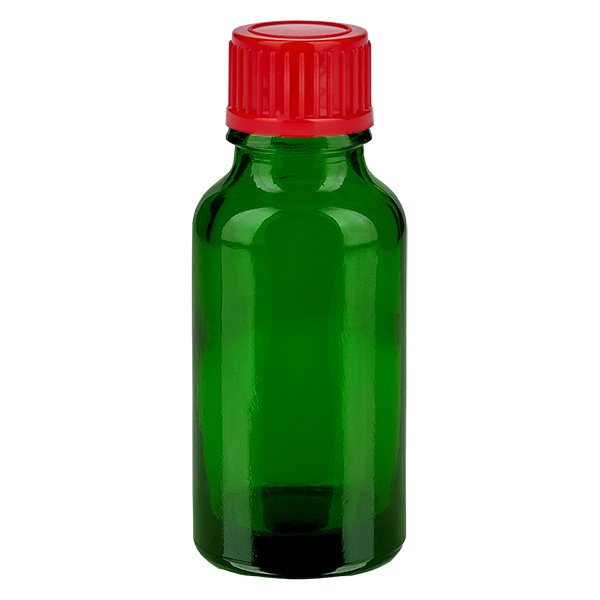 20ml láhev s 11mm šroubovacím uzávěrem červená Standard GreenLine UT18/20 20ml láhev s 11mm šroubovacím uzávěrem červená Standard GreenLine UT18/20