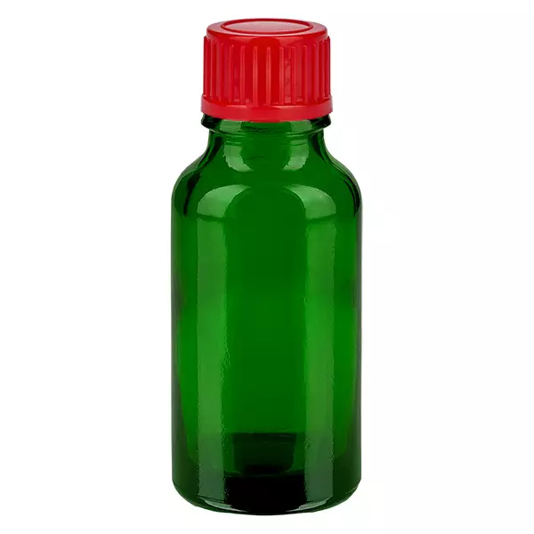 20ml láhev s 11mm šroubovacím uzávěrem červená Standard GreenLine UT18/20