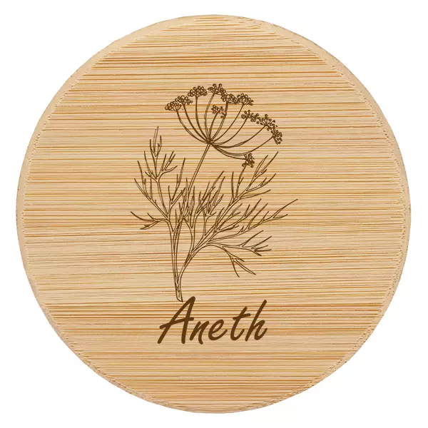 Couvercle en bois "Aneth" pour WECK RR60