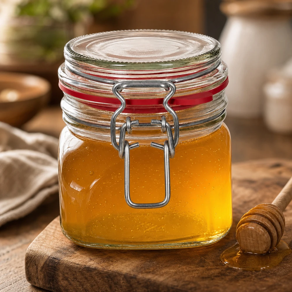370ml Aufbewahrungsglas mit Bügelverschluss perfekt für hausgemachte Leckereien geeignet