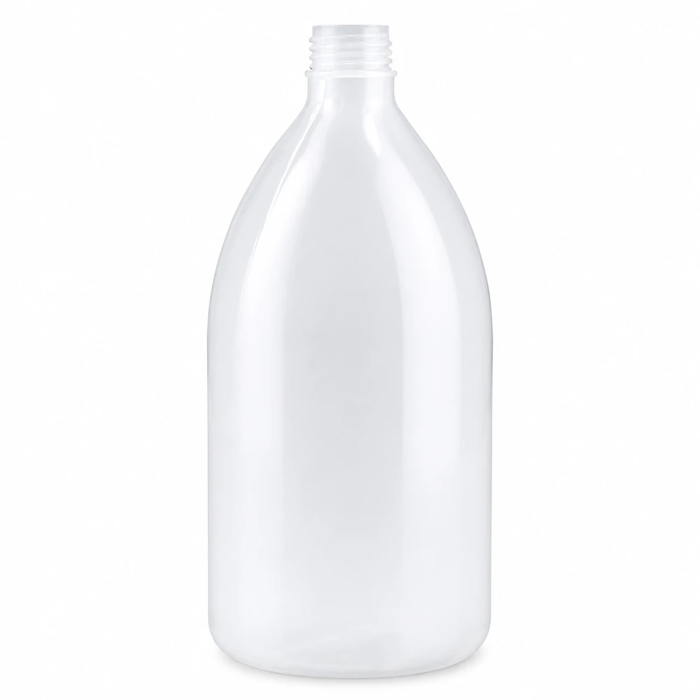 1000ml laboratorní láhev s úzkým hrdlem bez uzávěru 1000 ml laboratorní láhev s úzkým hrdlem z průhledného HDPE plastu bez uzávěru