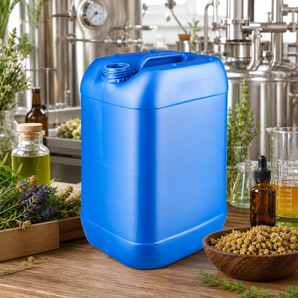 Kanystr 25 litrů modrý bez uzávěru Kanister 25 Liter blau ohne Verschluss mit Griffmulde für professionelle Abfüllanlagen und Destillerien