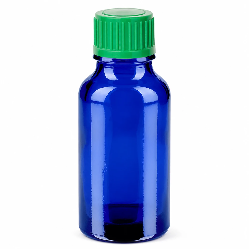 20ml Tropfflasche blau grün mit 0.8mm Dosieröffnung für kontrollierte Flüssigkeitsabgabe