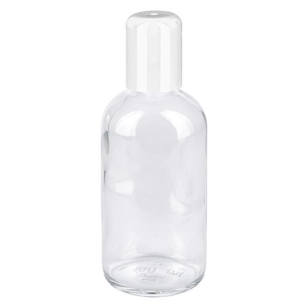 Kleine 100ml Roll-On Reiseflasche weiss ClearLine UT18 für Deo Parfum und Körperpflege