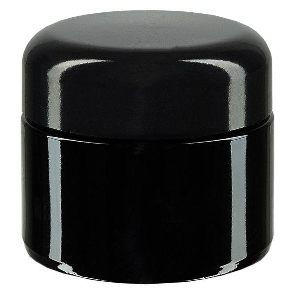 Kosmetick&#225; d&#243;za z fialov&#233;ho skla 50 ml, s &#269;ern&#253;m v&#237;&#269;kem