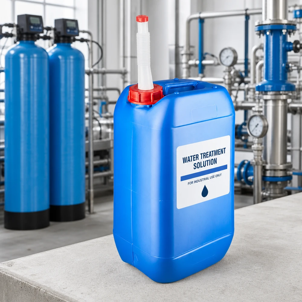 Kanystr 15 litrů modrý s výpustným potrubím Flex Tragbarer Industriekanister 15 Liter blau mit integriertem Griffmulde und Flex-Auslaufrohr
