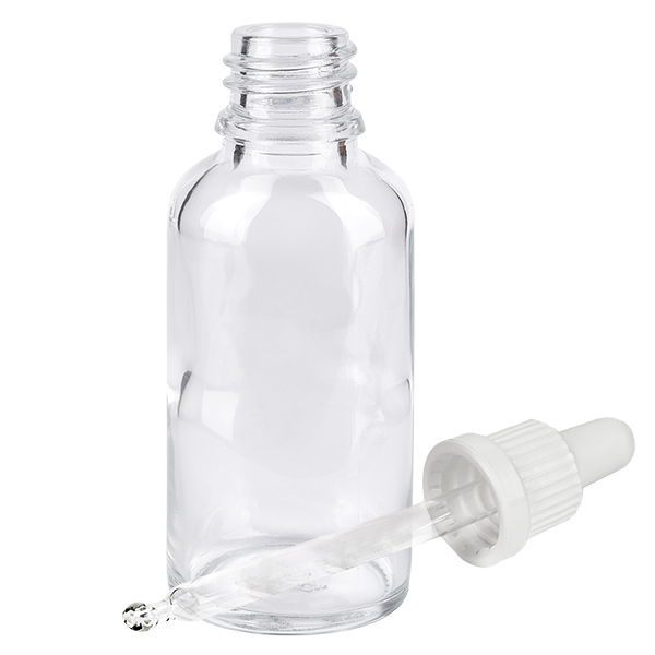 30ml pipetovací láhev bílá s uzávěrem s ochranou proti manipulaci ClearLine UT18/30