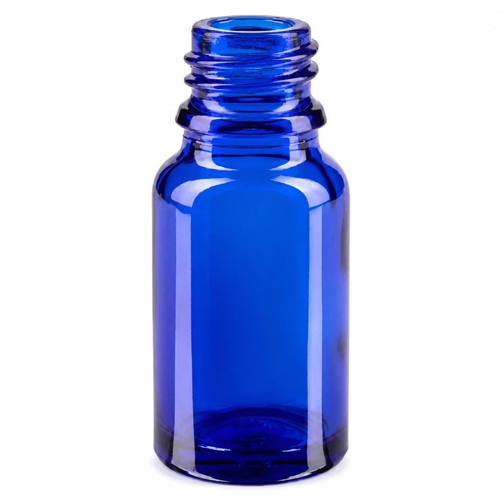 10ml lahvička s rozprašovačem bílá/transparentní standardní uzávěr BlueLine UT18/10 Handliche blaue Sprayflasche 10ml ideal für Reise und unterwegs Anwendungen