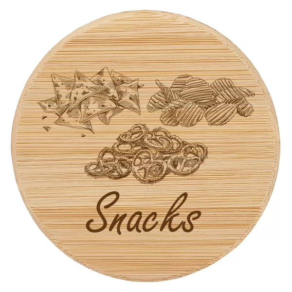 Couvercle en bois "Snacks" pour WECK RR100 Couvercle en bois "Snacks" pour WECK RR100