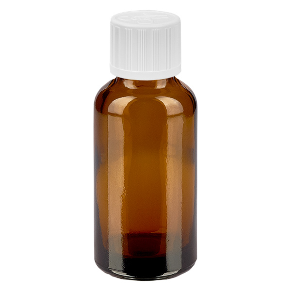 30ml l&#225;hev 11mm &#353;roubovac&#237; uz&#225;v&#283;r b&#237;l&#253; standardn&#237; odoln&#253; proti d&#283;tem BrownLine UT18/30