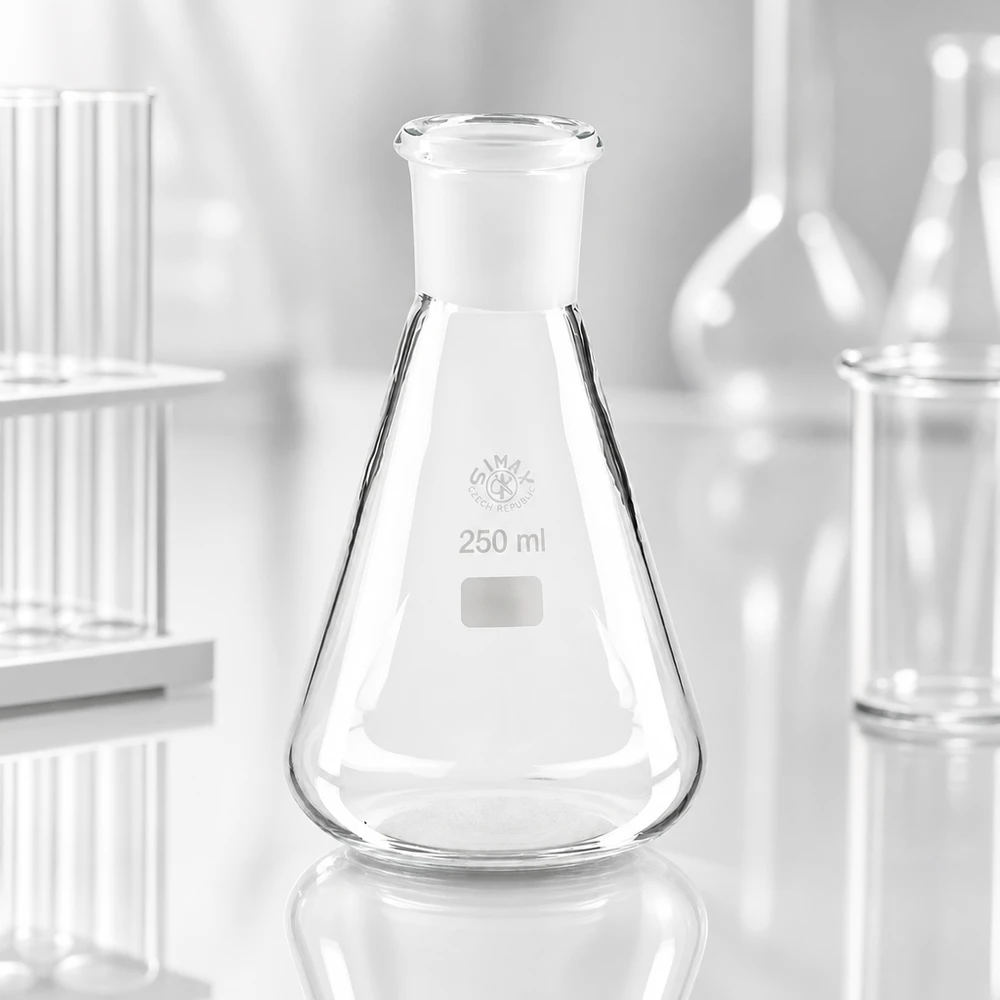 Erlenmeyerova baňka 250ml se standardním broušeným spojem (29/32)