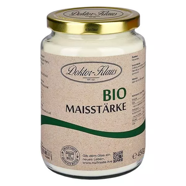 Bio kukuřičný škrob 450g Doktor-Klaus noWaste Bio kukuřičný škrob 450g Doktor-Klaus noWaste