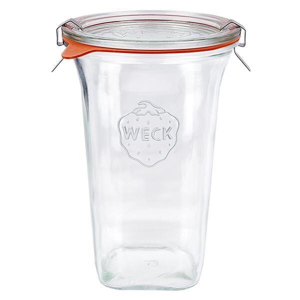 795ml Quadro sklenice kompletn&#237; WECK RR100