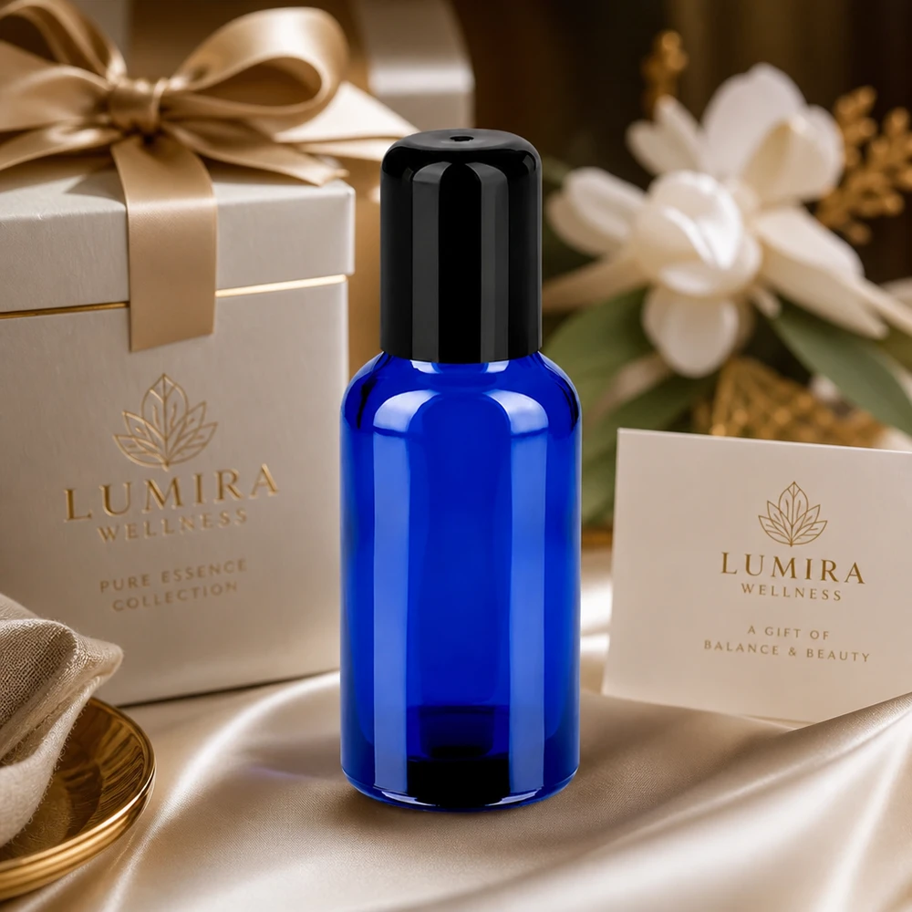 30ml roll-on lahvička černá standardní uzávěr BlueLine UT18/30 Professionelle 30ml Roll-On Flasche STD BlueLine UT18/30 für Kosmetikhersteller und Aromatherapie