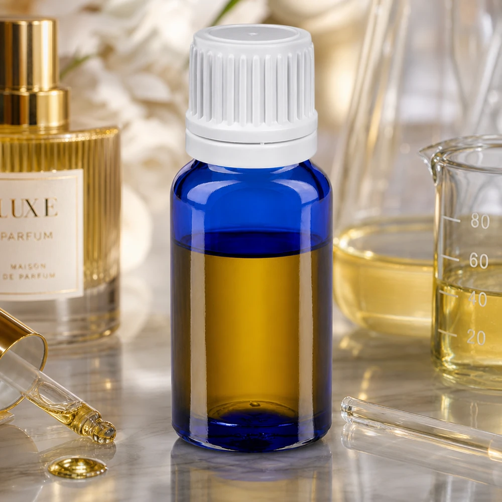 Handliche 10ml Tropfflasche blau mit weißem Verschluss für genaue Flüssigkeitsdosierung