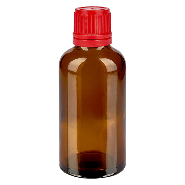 50ml l&#225;hev 11mm &#353;roubovac&#237; uz&#225;v&#283;r &#269;erven&#253; tamper evidentn&#237; uz&#225;v&#283;r BrownLine UT18/50