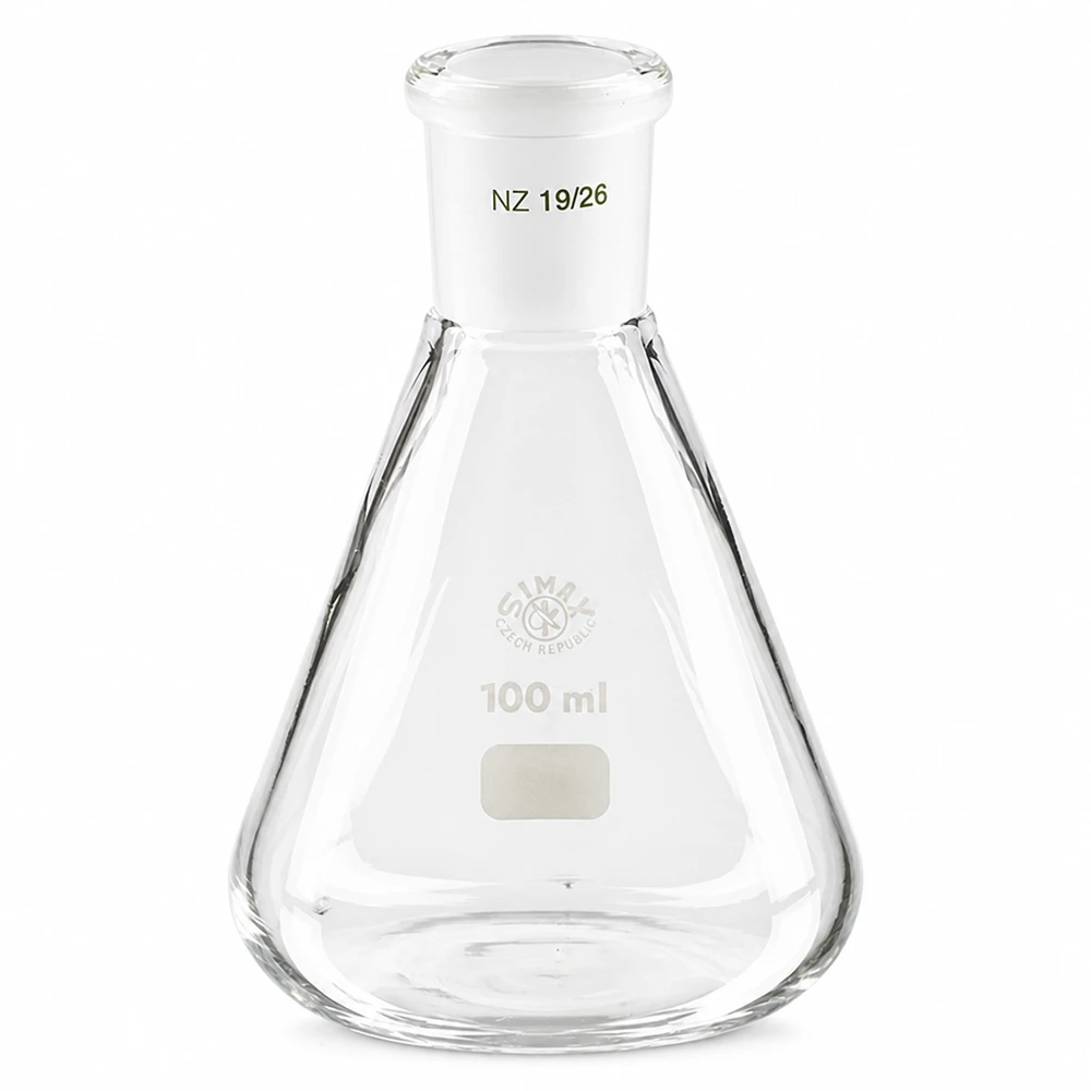 Erlenmeyerova baňka 100 ml se standardním broušeným spojem (19/26)