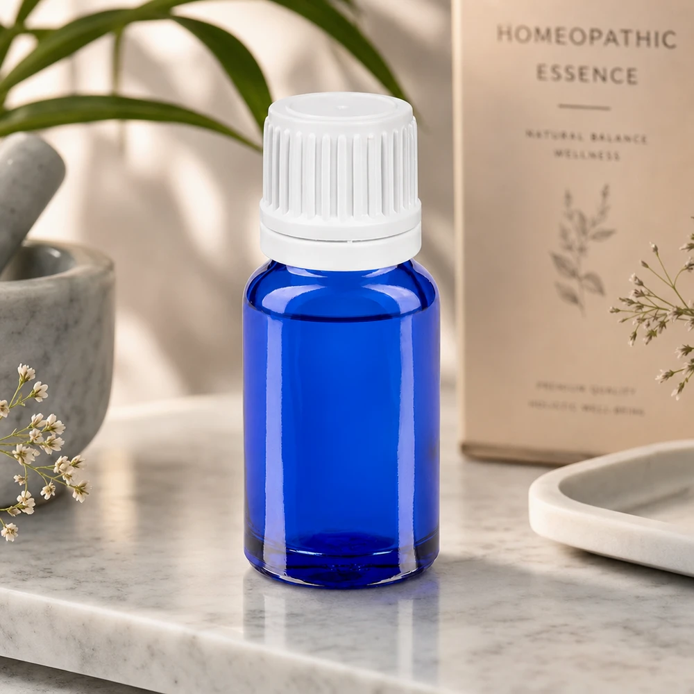 BlueLine 10ml Tropfflasche mit weißem Verschluss für präzise Abfüllung kleiner Mengen