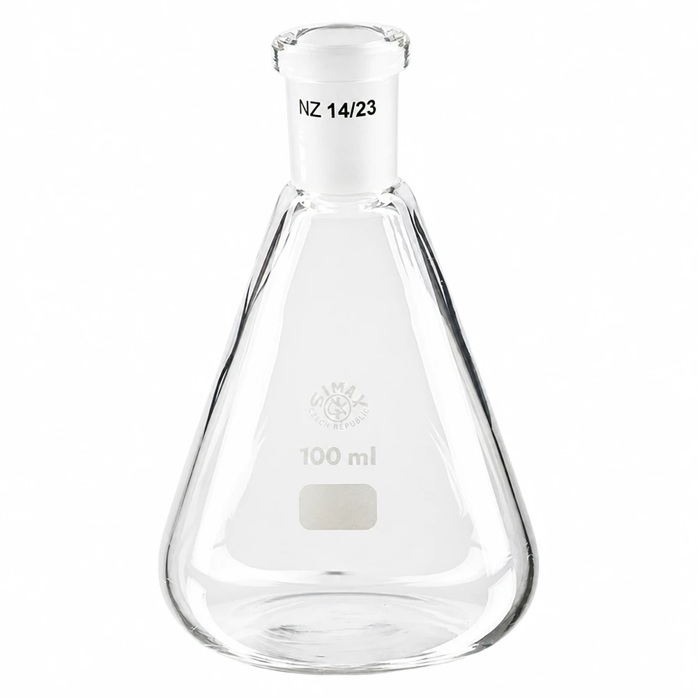 Erlenmeyerova baňka 100 ml se standardním broušeným spojem (14/23)