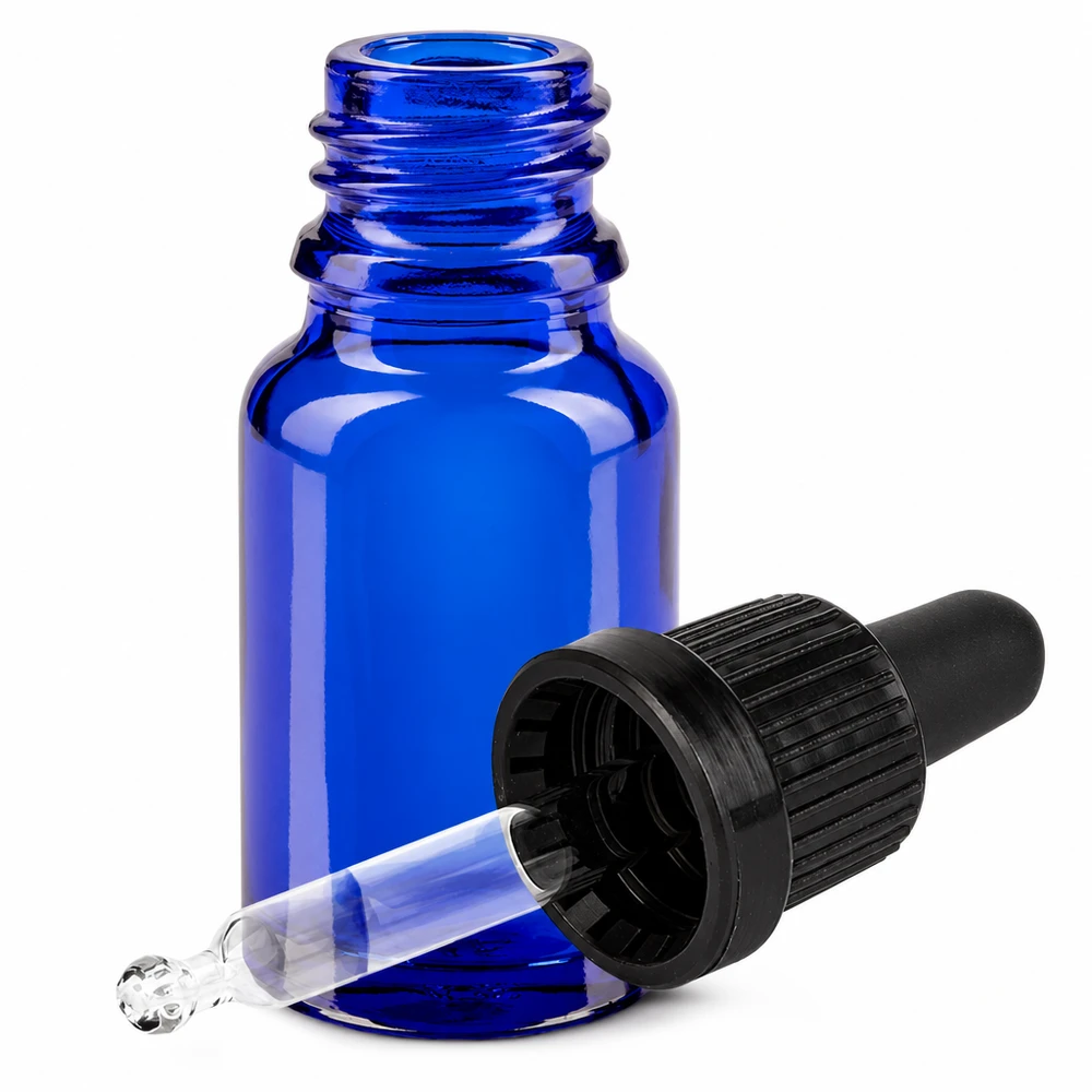 10ml pipetovací lahvička černá s uzávěrem odolným proti manipulaci BlueLine UT18/10
