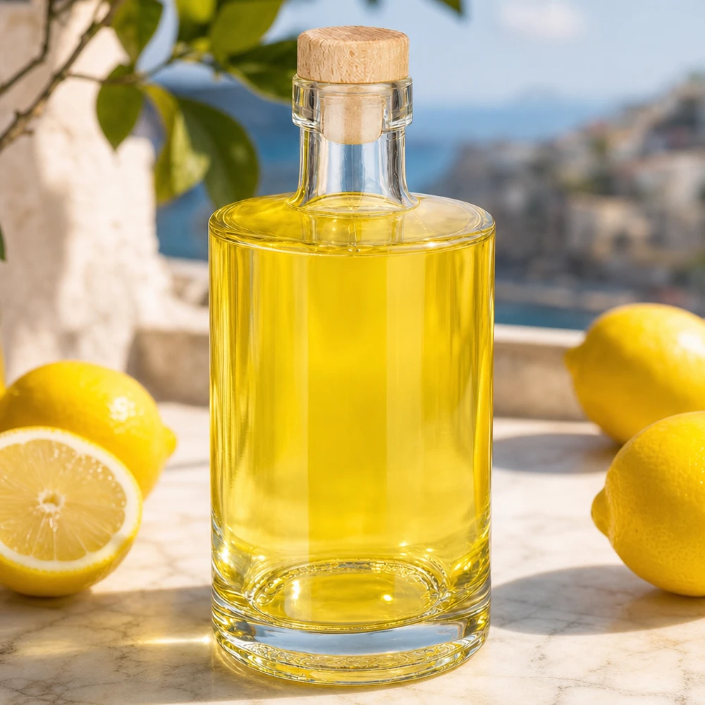 350ml Glasflasche "Galileo" mit Holzgriffkorken UNiTWIST®
