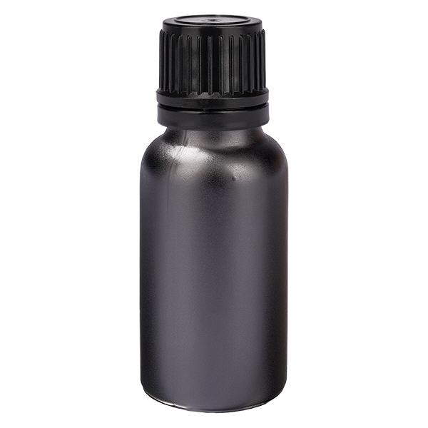 20ml globulov&#225; l&#225;hev 3mm nal&#233;vac&#237; krou&#382;ek &#269;ern&#253; tamper-evidentn&#237; uz&#225;v&#283;r BlackL. UT18/20