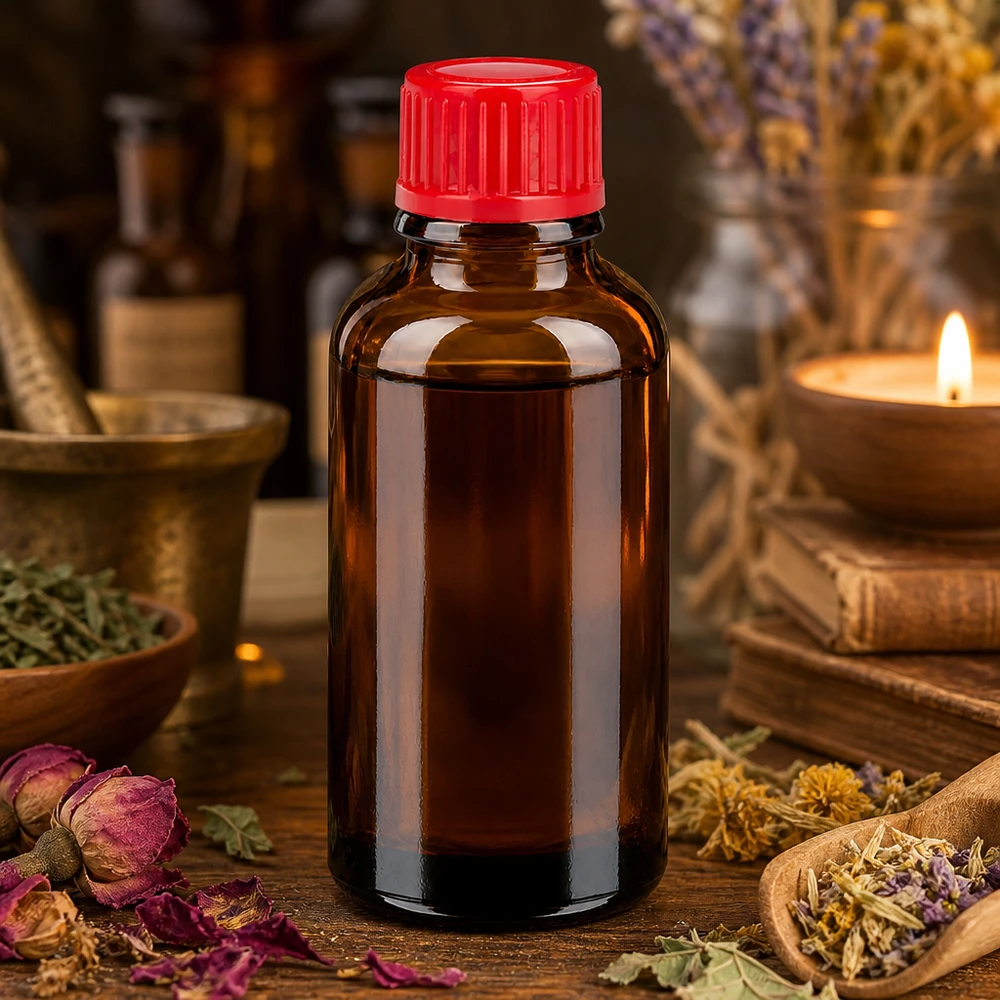Lichtundurchlässige 30ml Flasche aus Braunglas schützt empfindliche Inhaltsstoffe vor Oxidation
