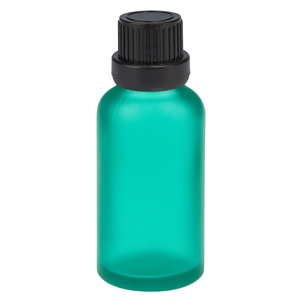 30ml láhev 11mm šroubovací uzávěr černý tamper evidentní uzávěr GreenLine UT18/30 30ml láhev 11mm šroubovací uzávěr černý tamper evidentní uzávěr GreenLine UT18/30