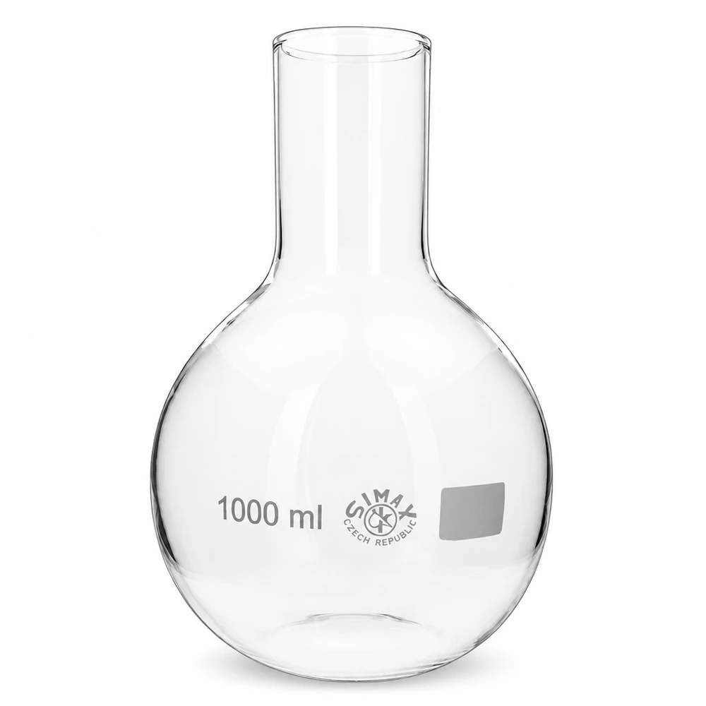 Professioneller 1000ml Rundkolben mit weiter Öffnung für Laborarbeiten und Synthesen